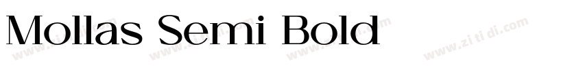 Mollas Semi Bold字体转换